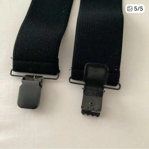 Men’s Black Suspenders - Picture 4 of 5